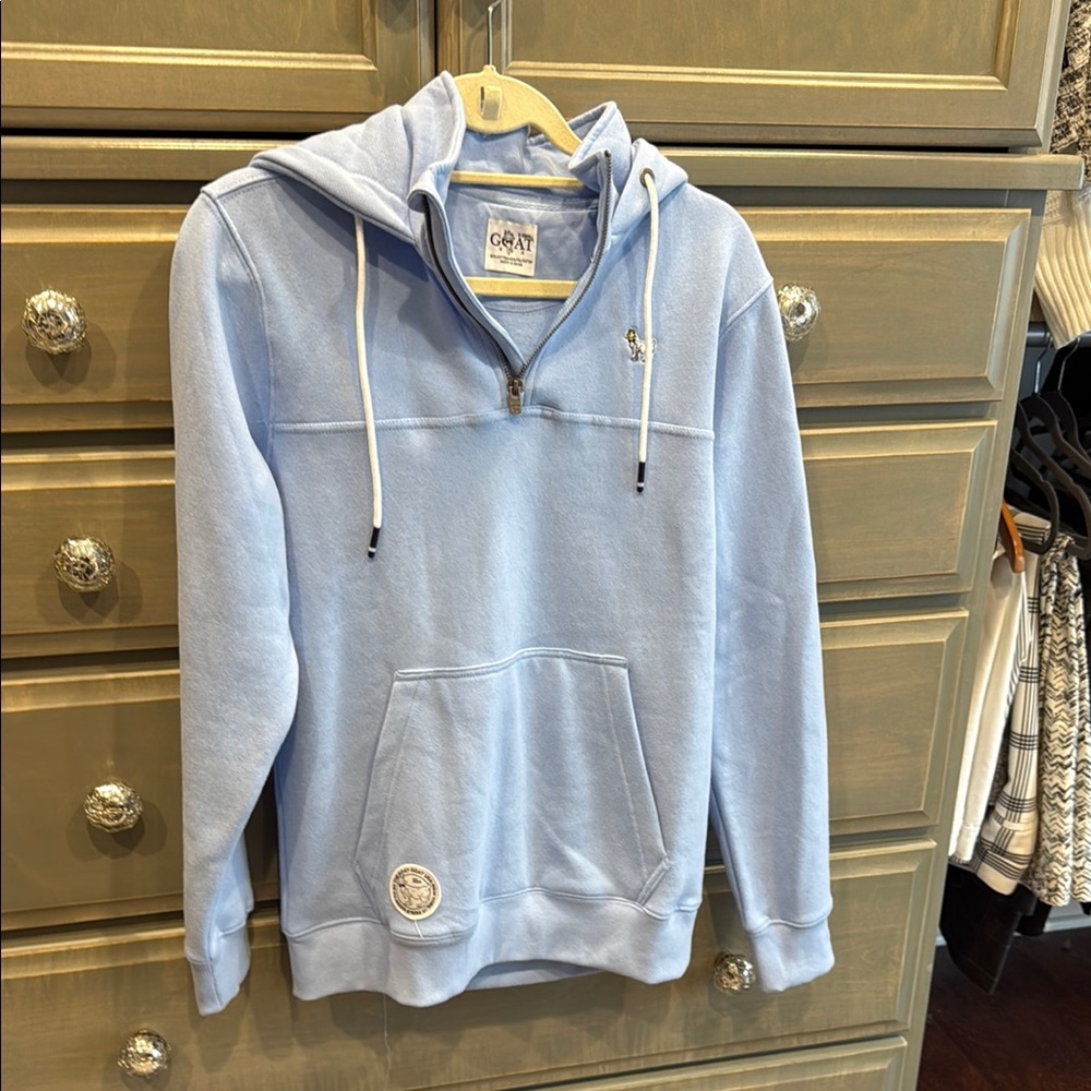 GOAT USA Light Blue Hoodie with Drawstrings